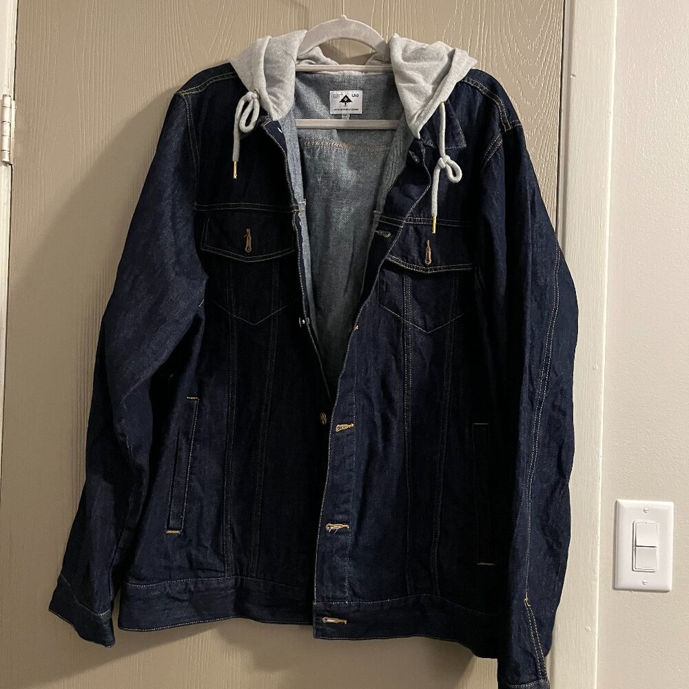 LRG Denim Jacket with Hood – Size 3XL (54–56) – Like New